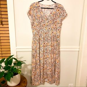 Louizon Paris Floral Midi Dress